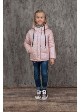 Happy Family рожева демісезонна куртка для дівчинки Galaxy